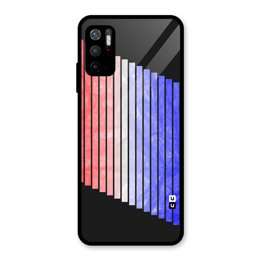 Simple Bars Glass Back Case for Poco M3 Pro 5G