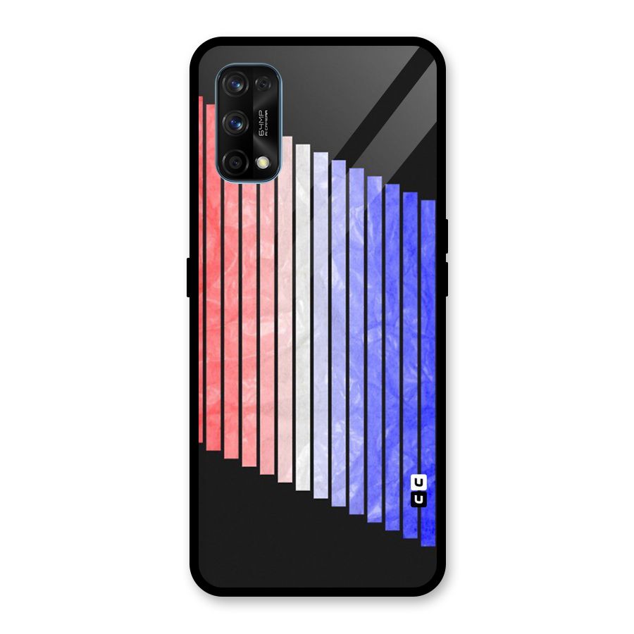 Simple Bars Glass Back Case for Realme 7 Pro