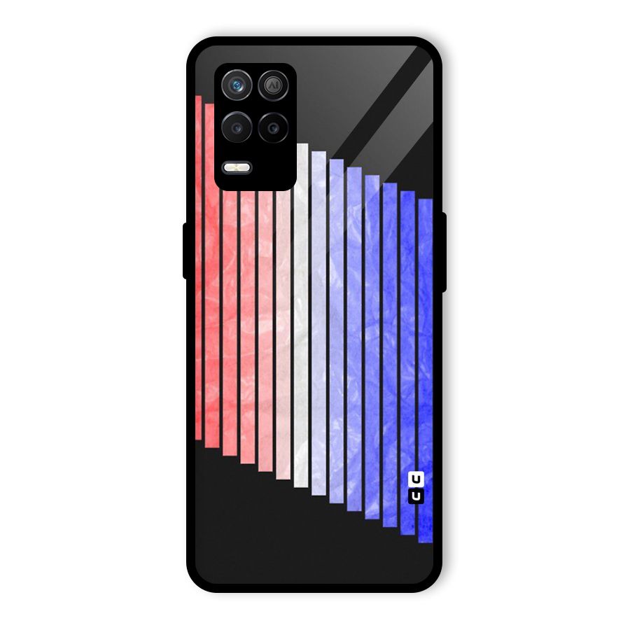 Simple Bars Glass Back Case for Realme 8 5G
