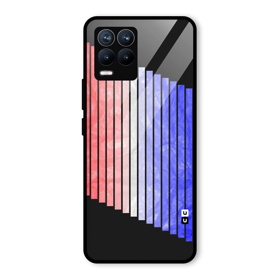 Simple Bars Glass Back Case for Realme 8 Pro