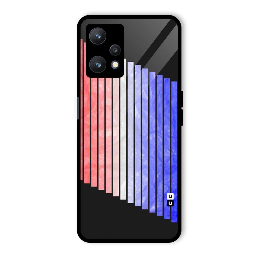 Simple Bars Glass Back Case for Realme 9 Pro 5G
