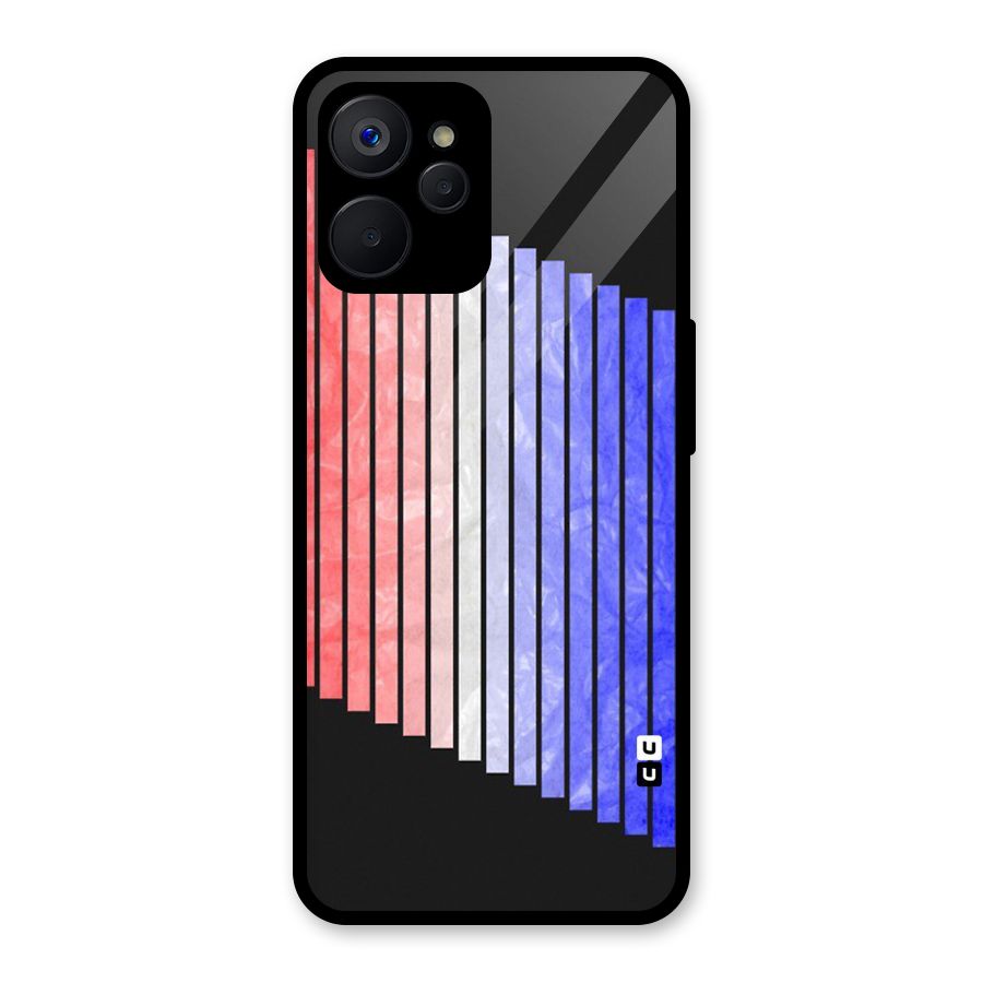 Simple Bars Glass Back Case for Realme 9i 5G