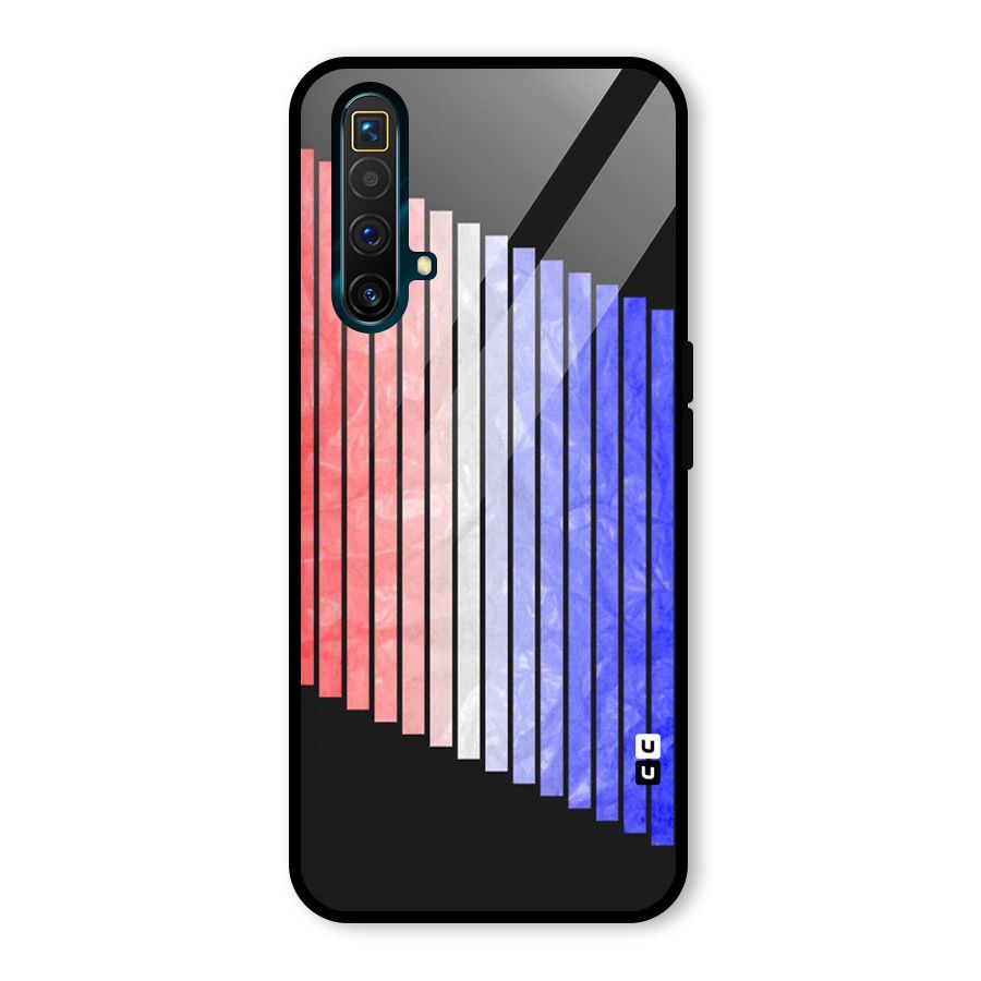 Simple Bars Glass Back Case for Realme X3 SuperZoom