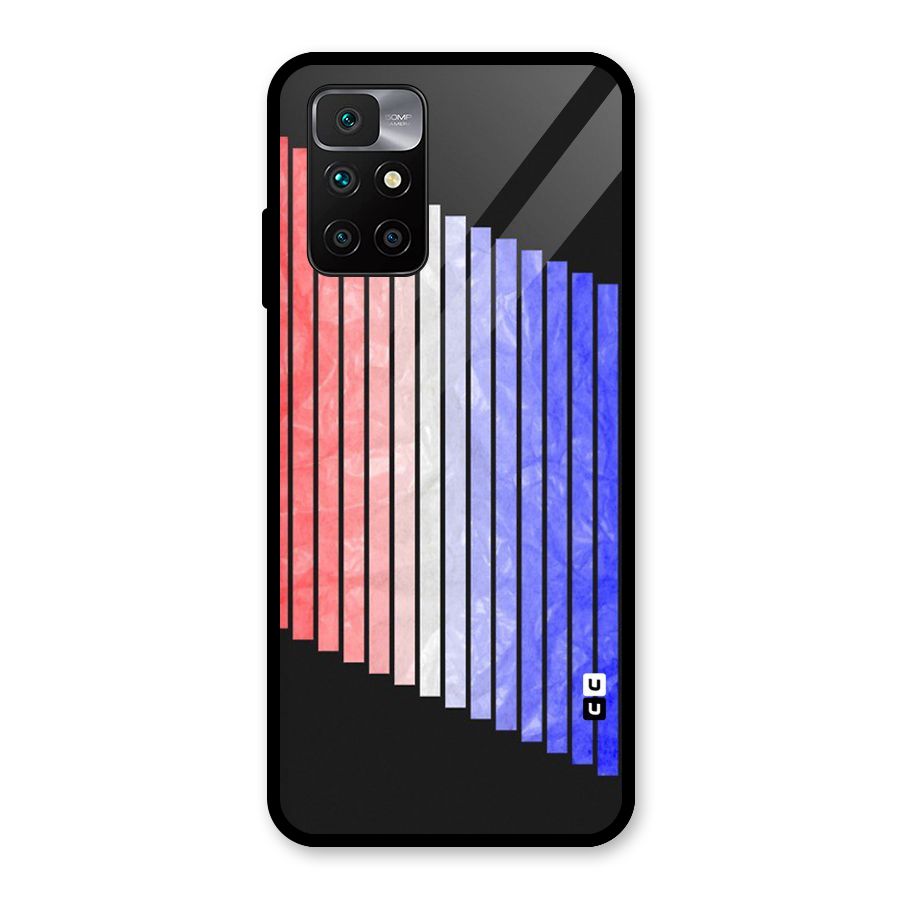 Simple Bars Glass Back Case for Redmi 10 Prime