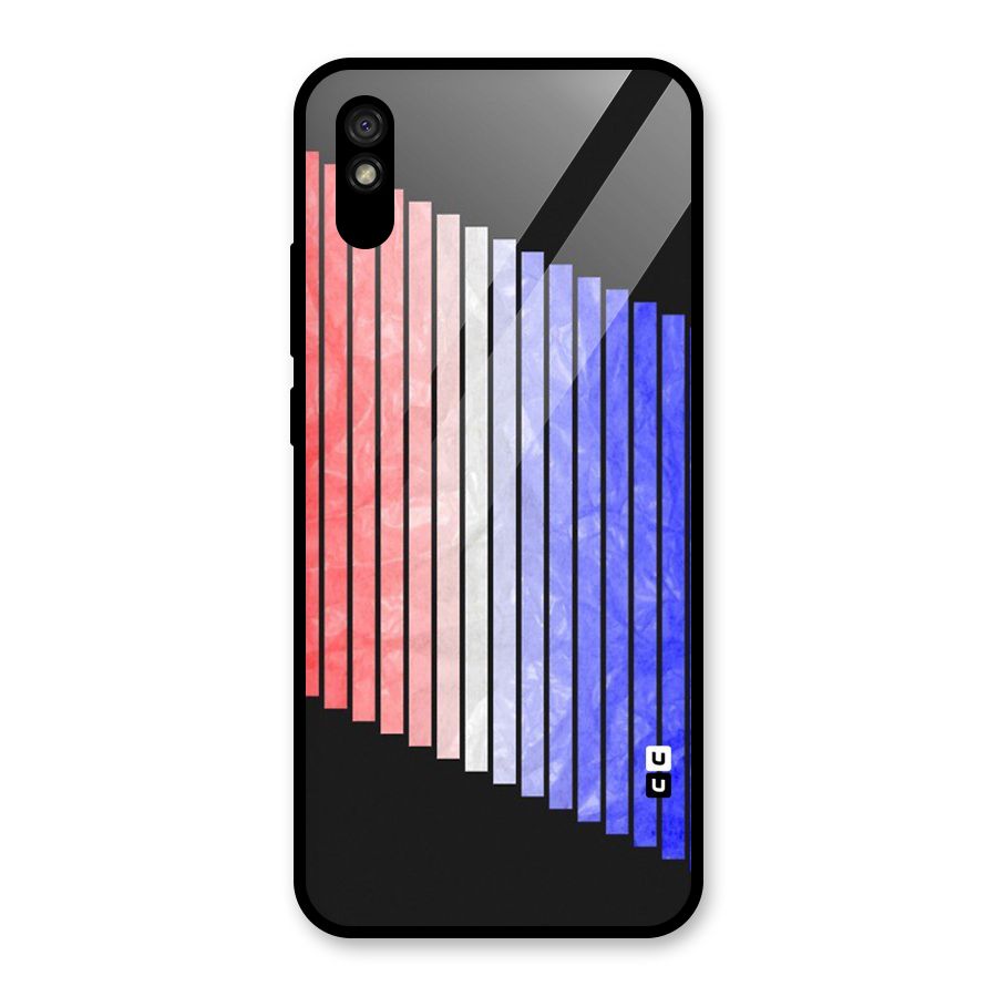 Simple Bars Glass Back Case for Redmi 9A
