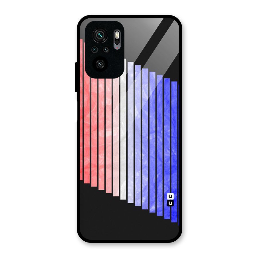 Simple Bars Glass Back Case for Redmi Note 10S