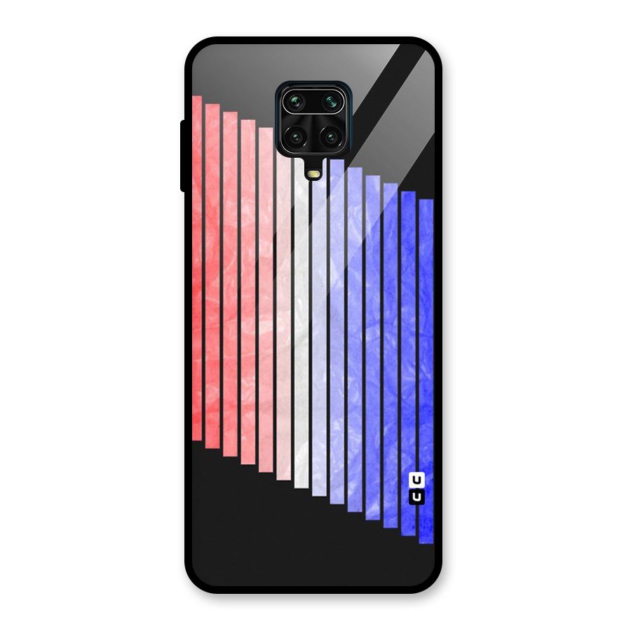 Simple Bars Glass Back Case for Redmi Note 10 Lite