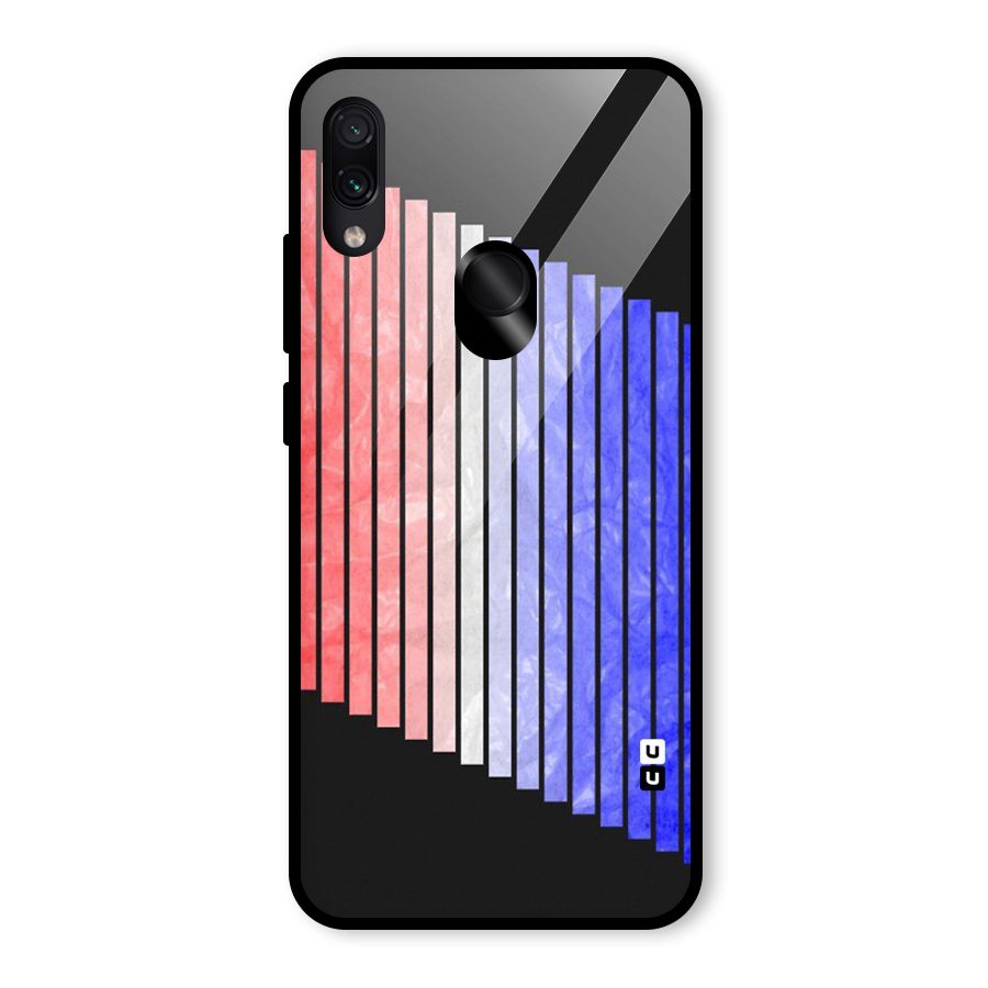 Simple Bars Glass Back Case for Redmi Note 7 Pro