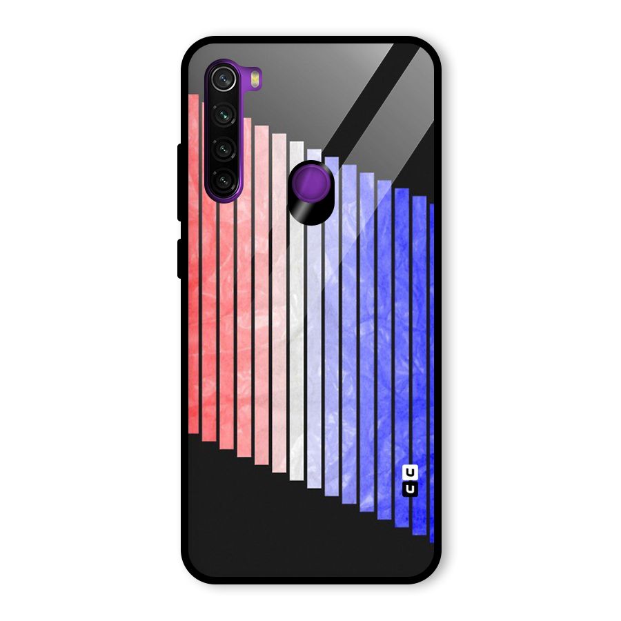 Simple Bars Glass Back Case for Redmi Note 8