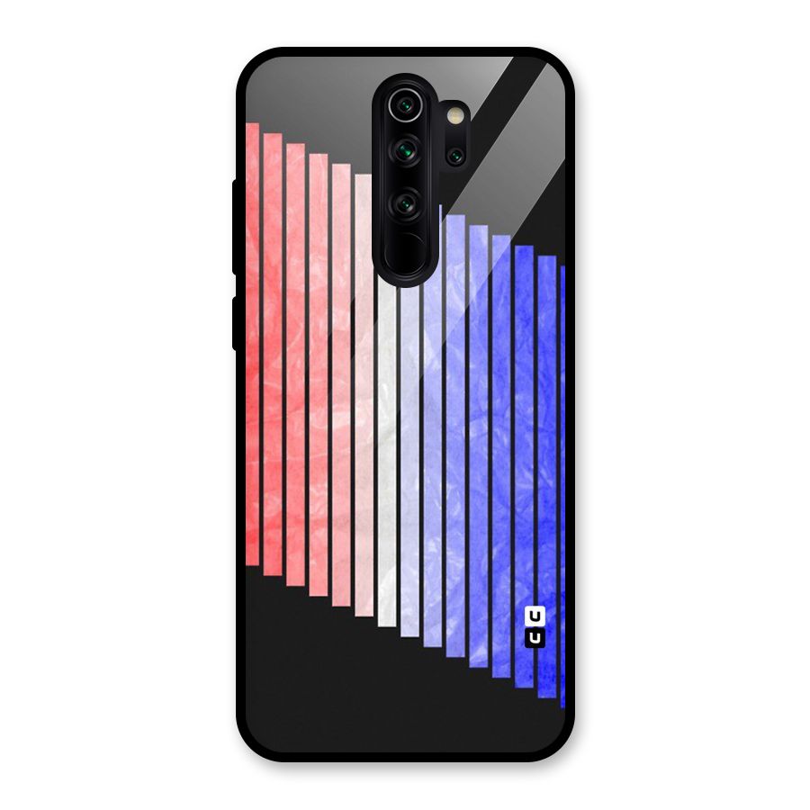 Simple Bars Glass Back Case for Redmi Note 8 Pro