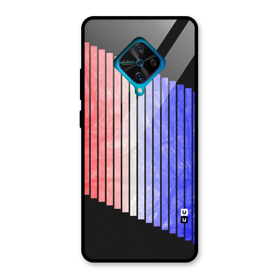 Simple Bars Glass Back Case for Vivo S1 Pro
