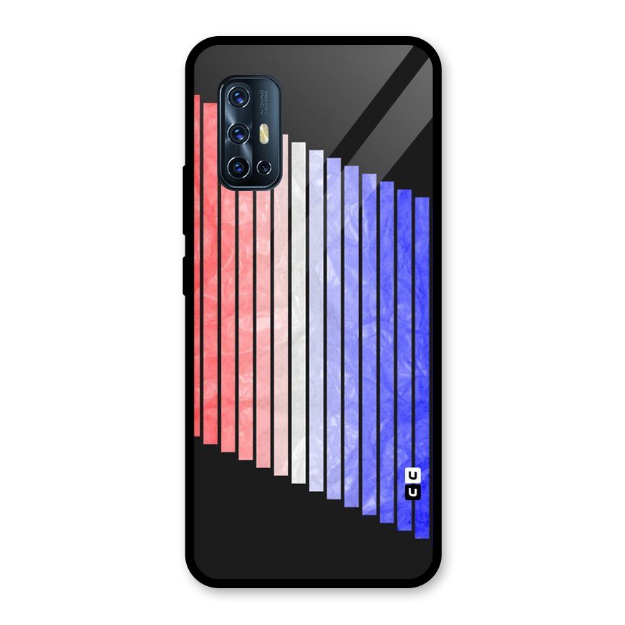 Simple Bars Glass Back Case for Vivo V17