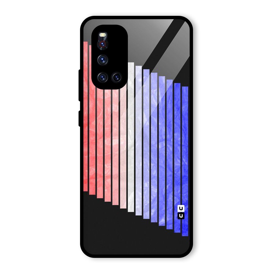 Simple Bars Glass Back Case for Vivo V19