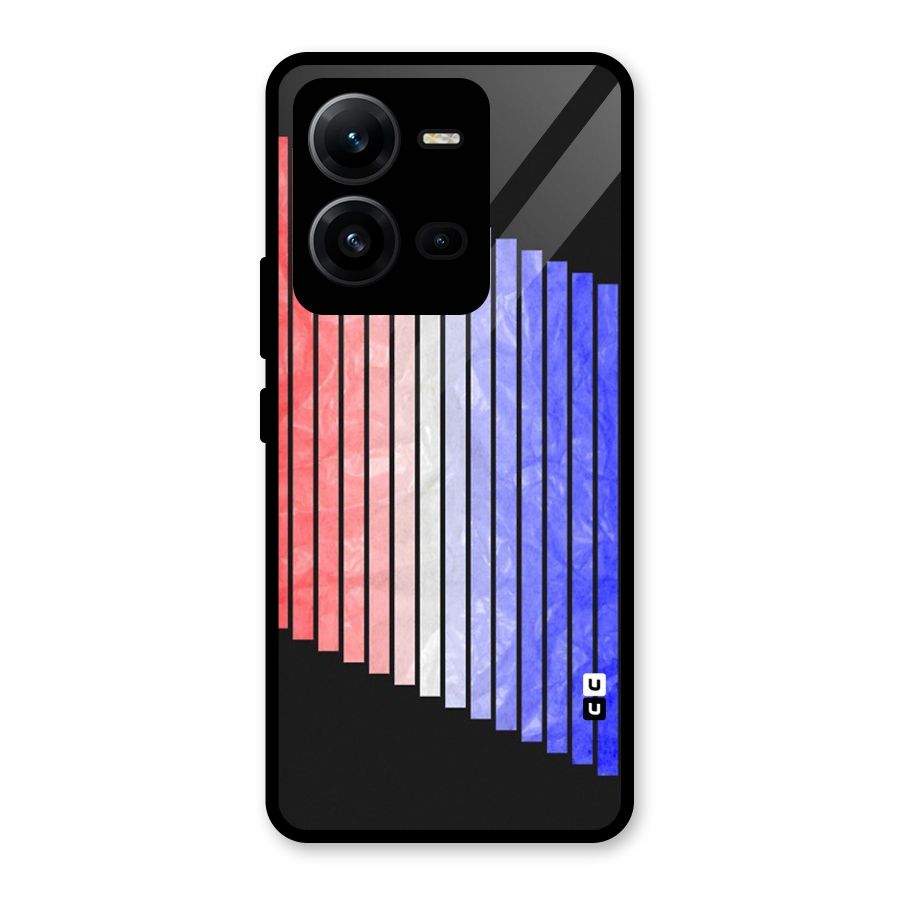 Simple Bars Glass Back Case for Vivo V25