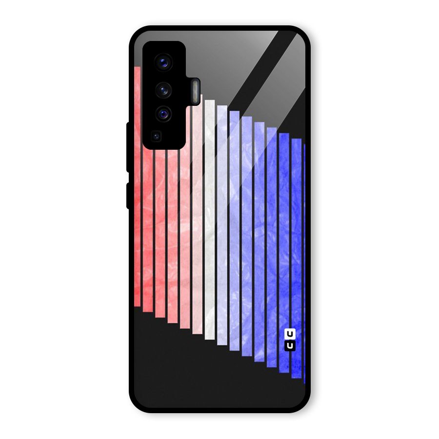 Simple Bars Glass Back Case for Vivo X50