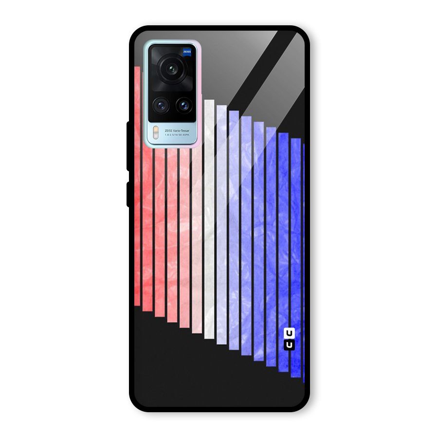Simple Bars Glass Back Case for Vivo X60