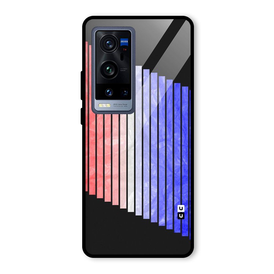 Simple Bars Glass Back Case for Vivo X60 Pro Plus