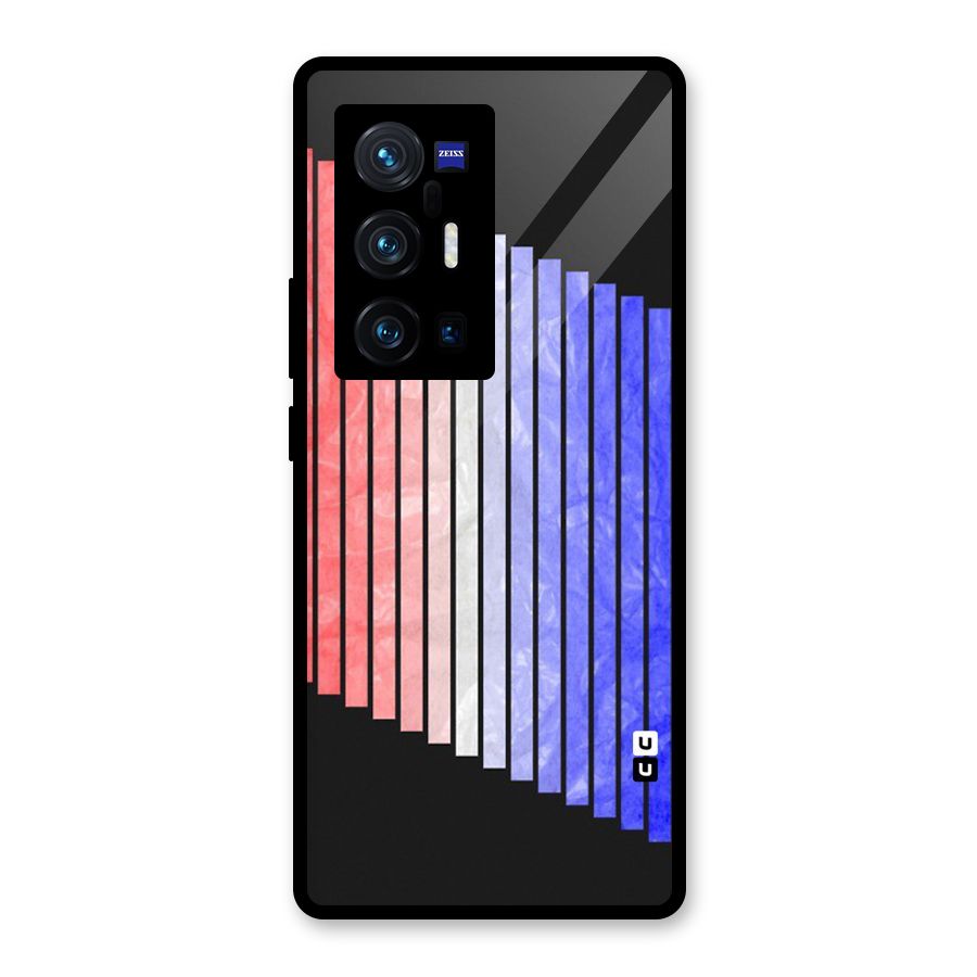 Simple Bars Glass Back Case for Vivo X70 Pro Plus