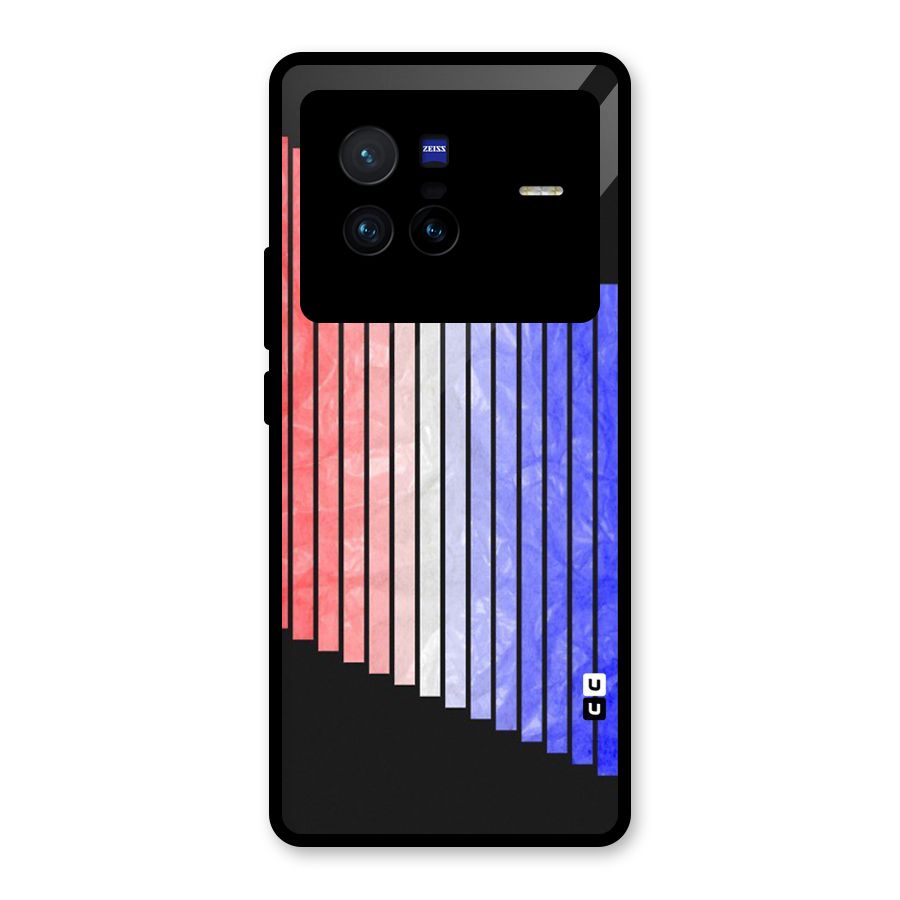 Simple Bars Glass Back Case for Vivo X80