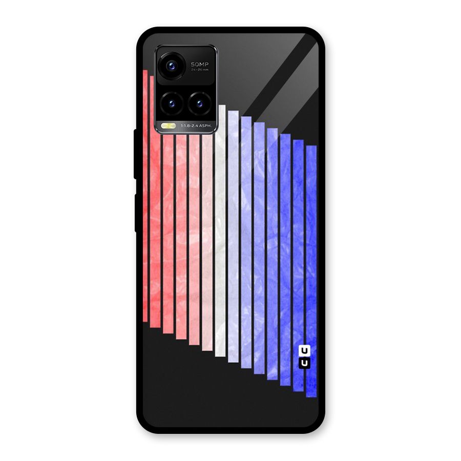 Simple Bars Glass Back Case for Vivo Y21T