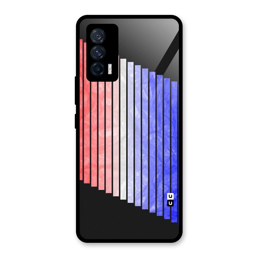 Simple Bars Glass Back Case for Vivo iQOO 7 5G