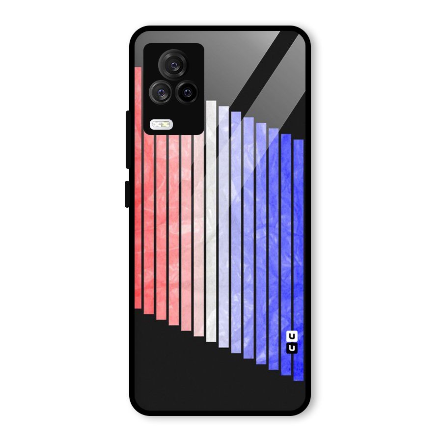 Simple Bars Glass Back Case for Vivo iQOO 7 Legend 5G