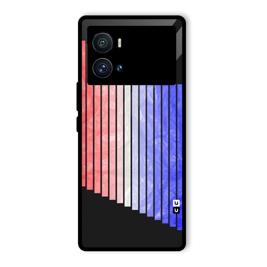 Simple Bars Glass Back Case for Vivo iQOO 9 Pro
