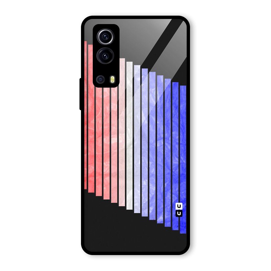 Simple Bars Glass Back Case for Vivo iQOO Z3