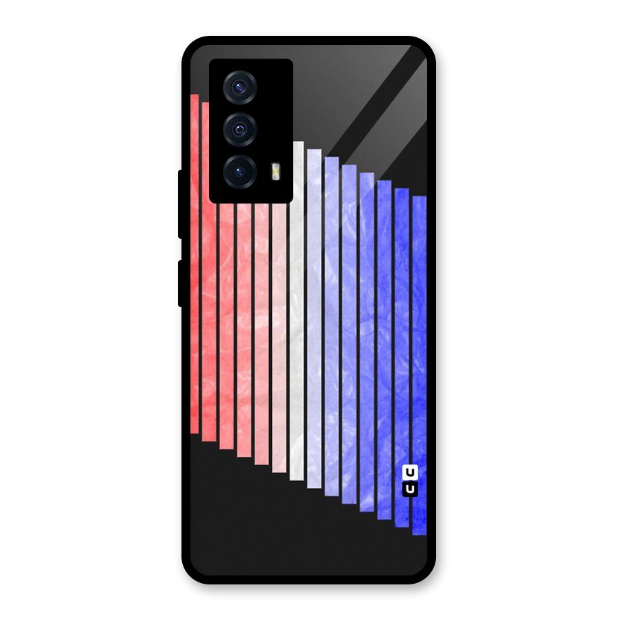Simple Bars Glass Back Case for Vivo iQOO Z5