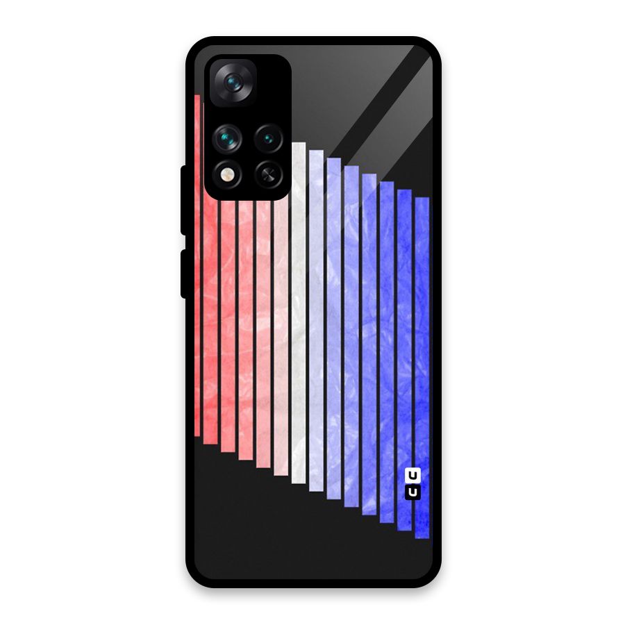 Simple Bars Glass Back Case for Xiaomi 11i HyperCharge 5G