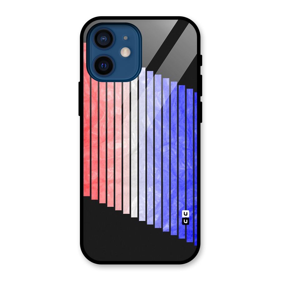 Simple Bars Glass Back Case for iPhone 12 Mini