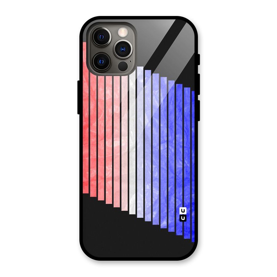 Simple Bars Glass Back Case for iPhone 12 Pro