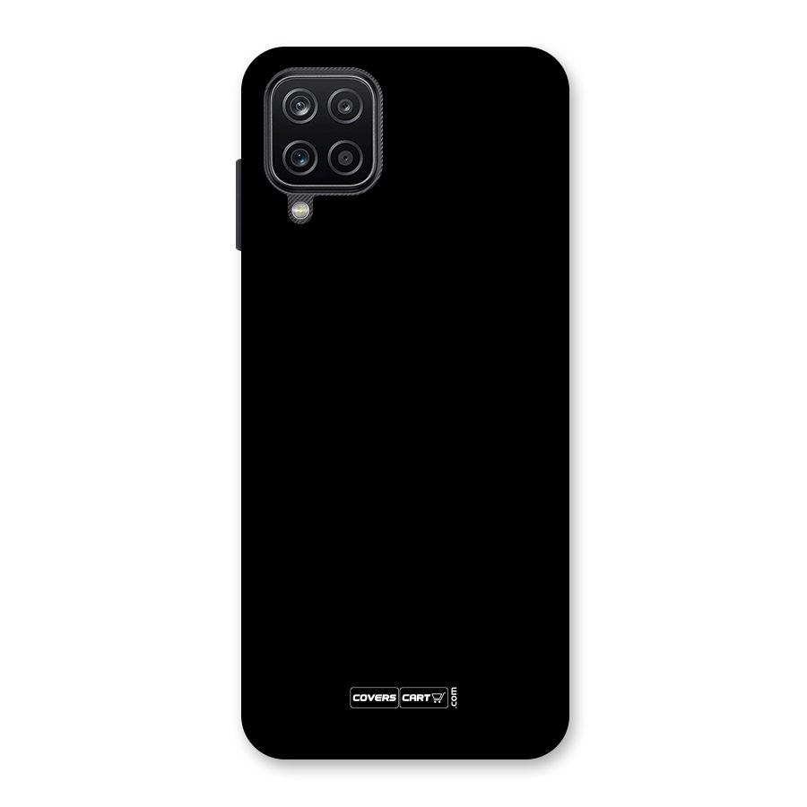 Simple Black Back Case for Galaxy A12