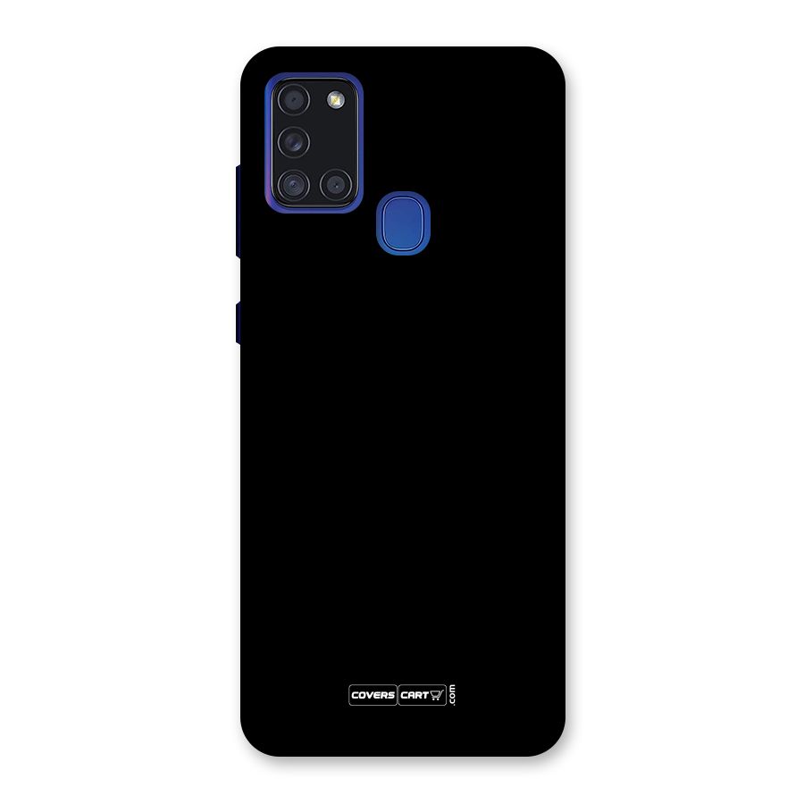 Simple Black Back Case for Galaxy A21s