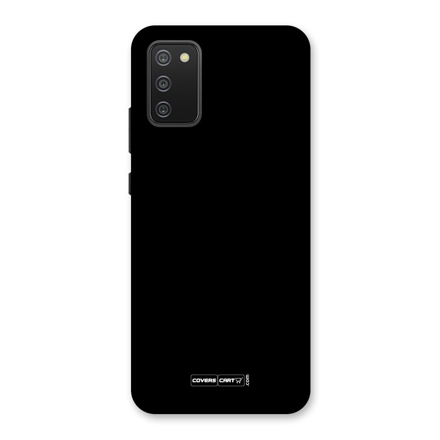 Simple Black Back Case for Galaxy F02s