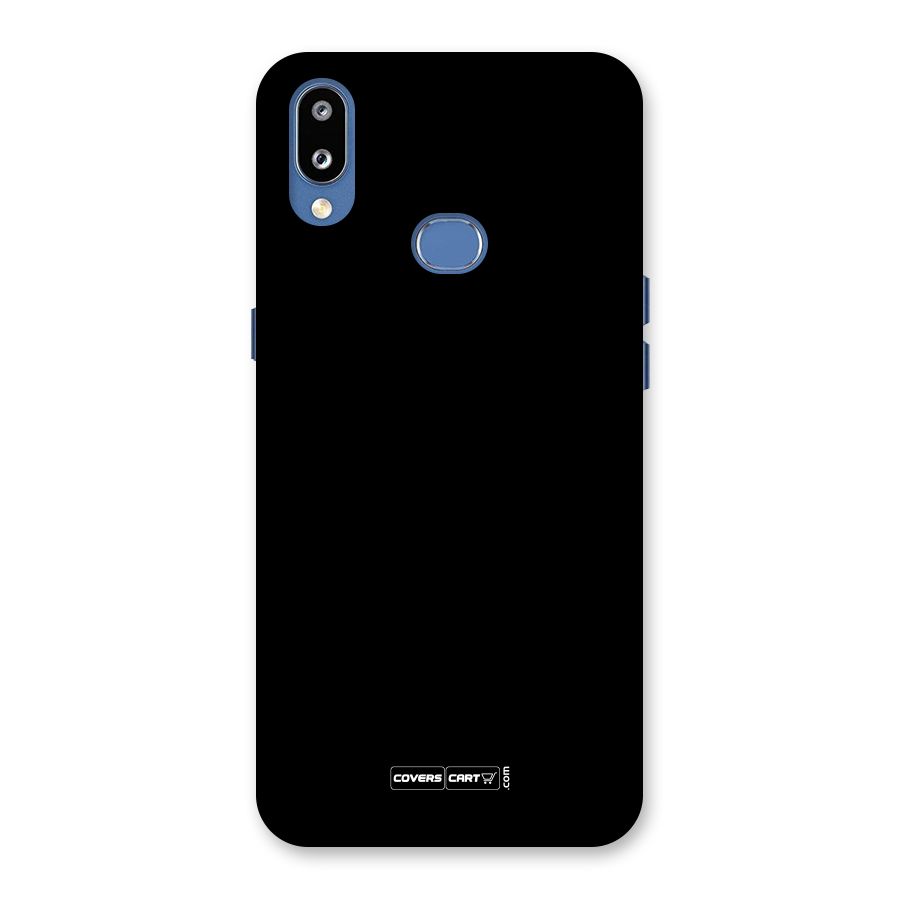 Simple Black Back Case for Galaxy M01s