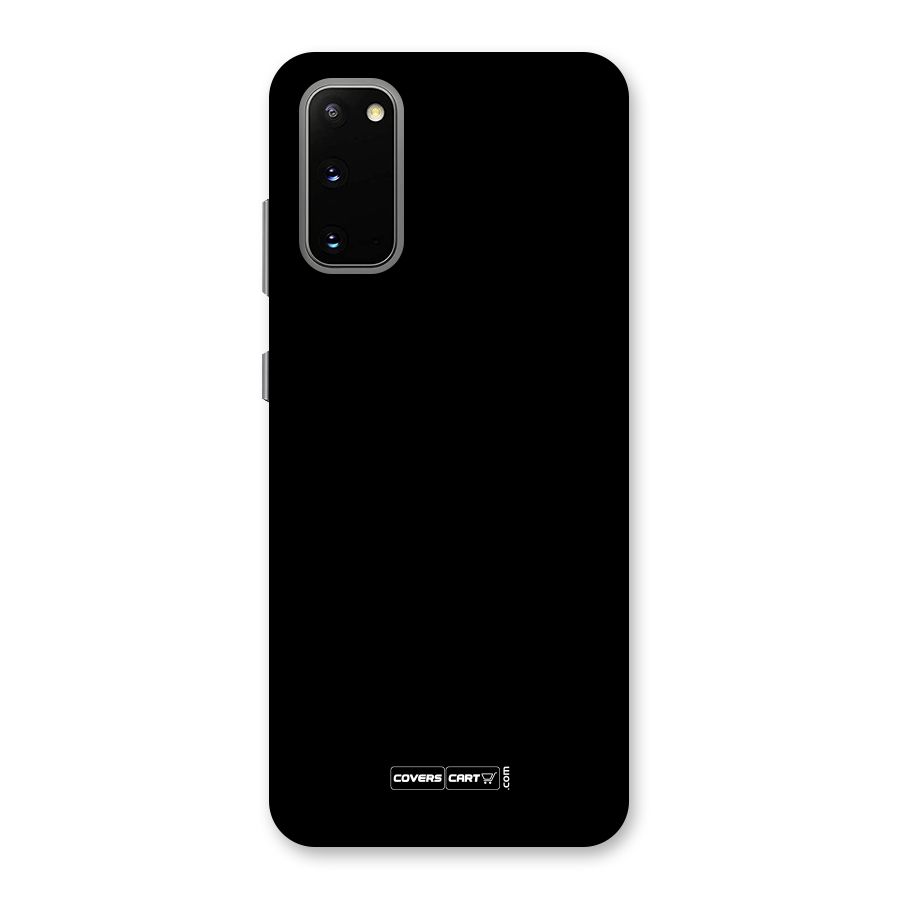Simple Black Back Case for Galaxy S20