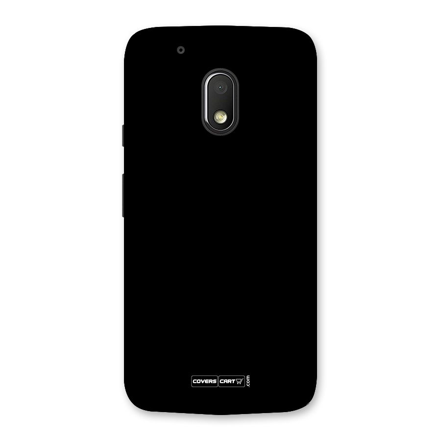 Simple Black Back Case for Moto G4 Play