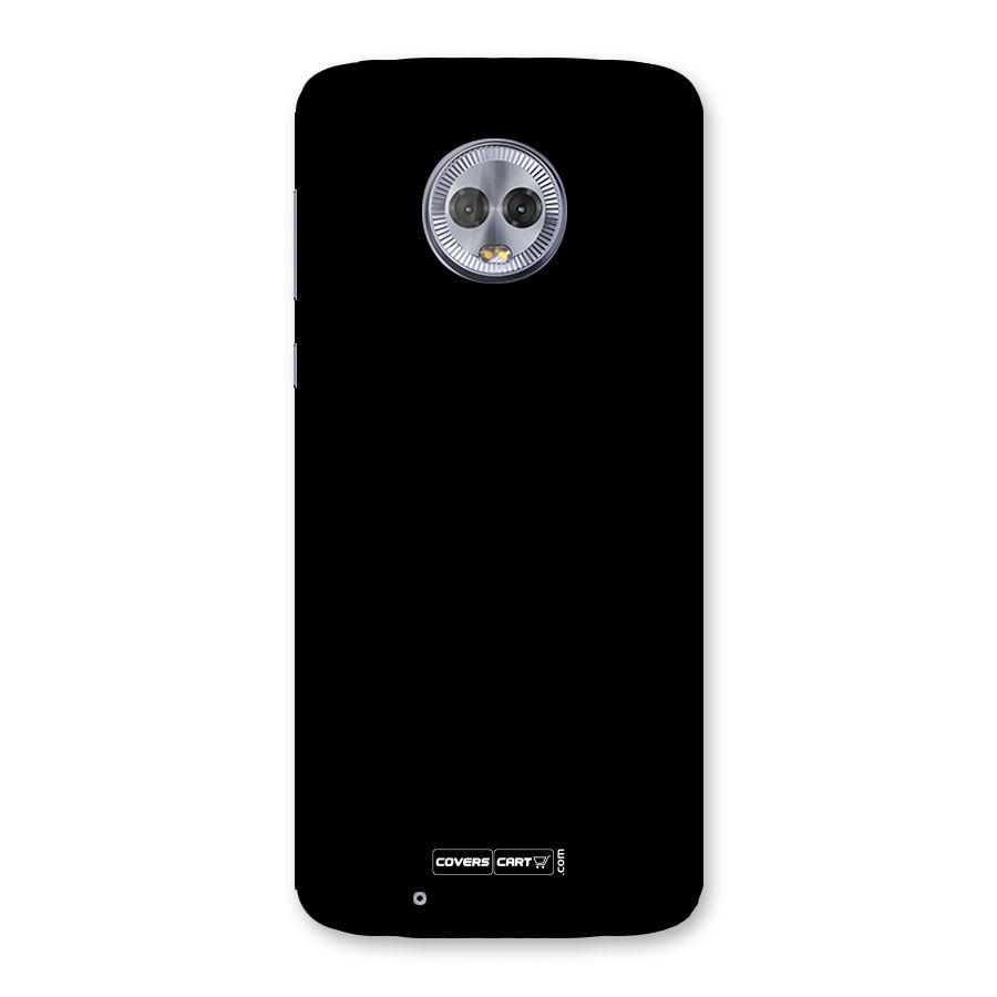 Simple Black Back Case for Moto G6