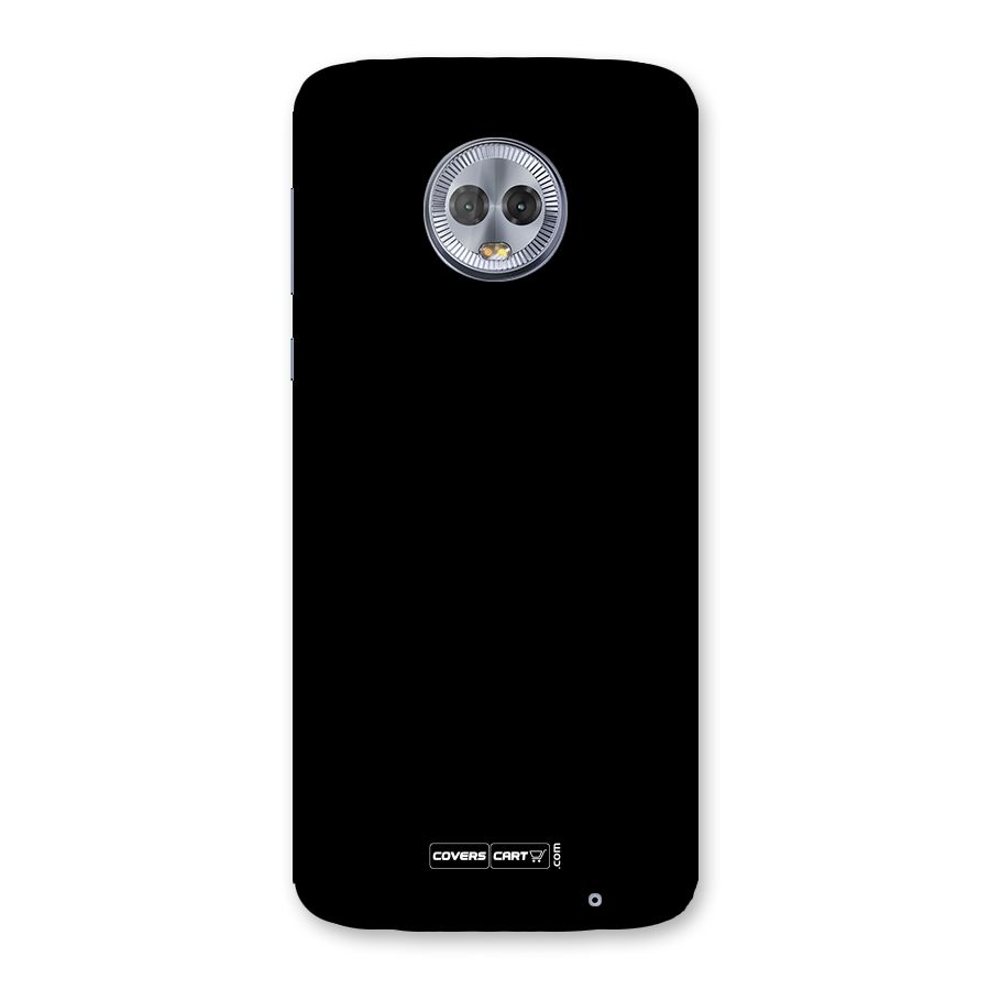 Simple Black Back Case for Moto G6 Plus