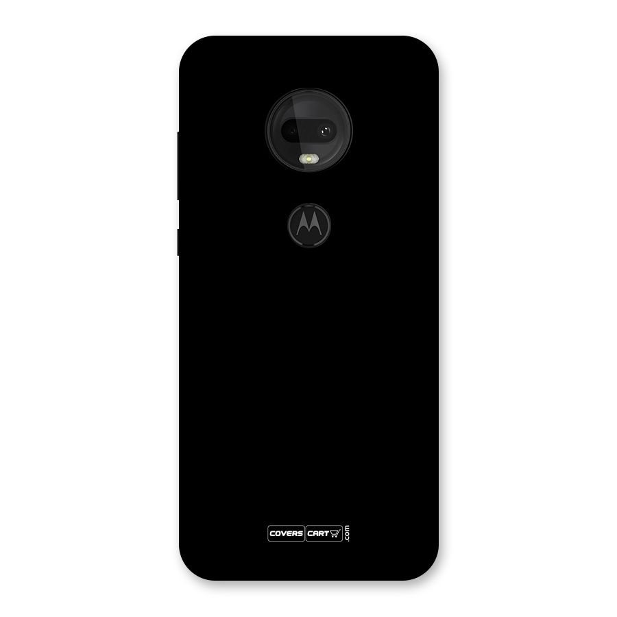 Simple Black Back Case for Moto G7