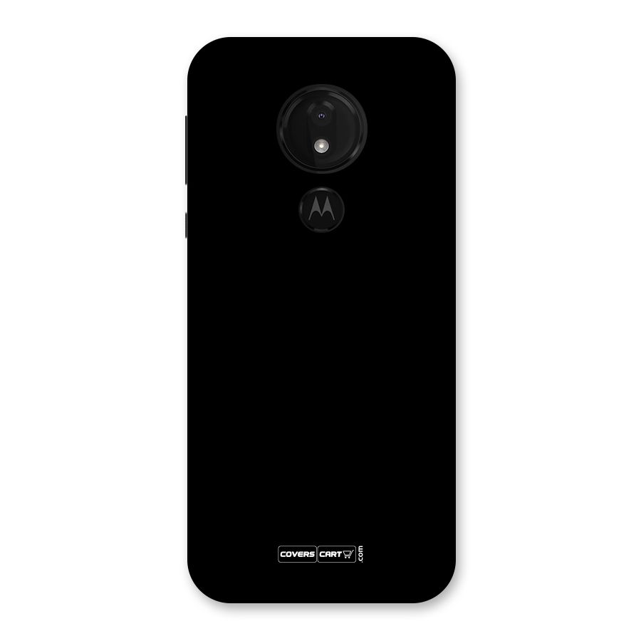 Simple Black Back Case for Moto G7 Power