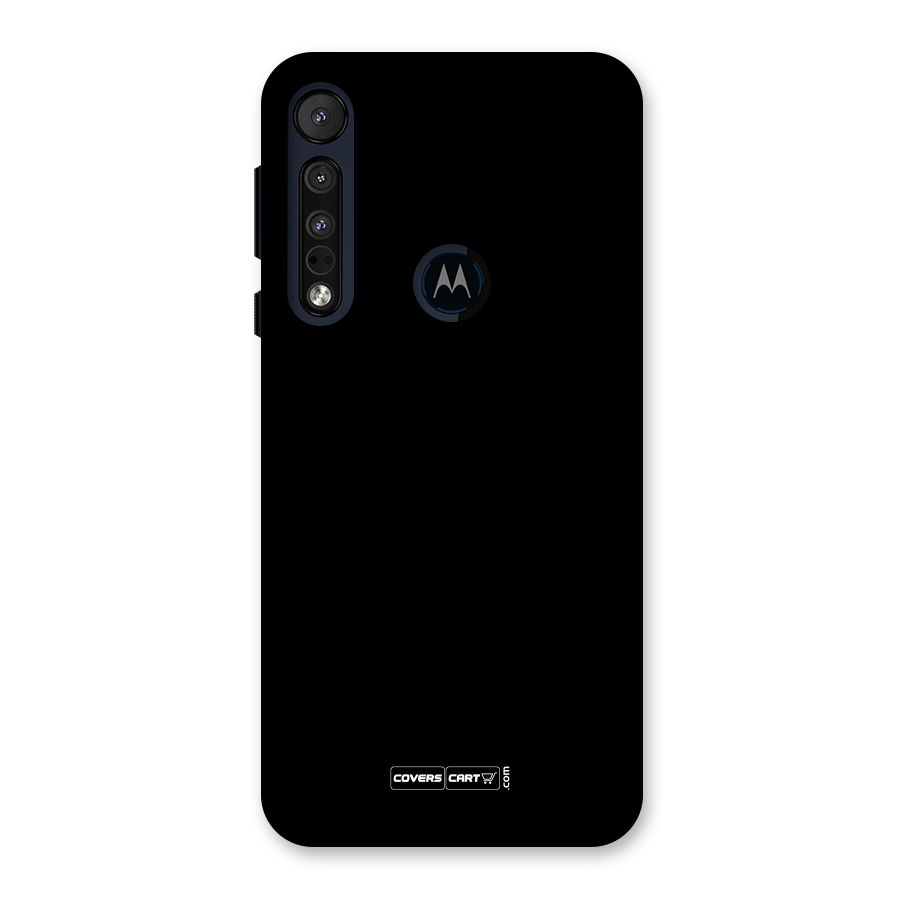 Simple Black Back Case for Motorola One Macro