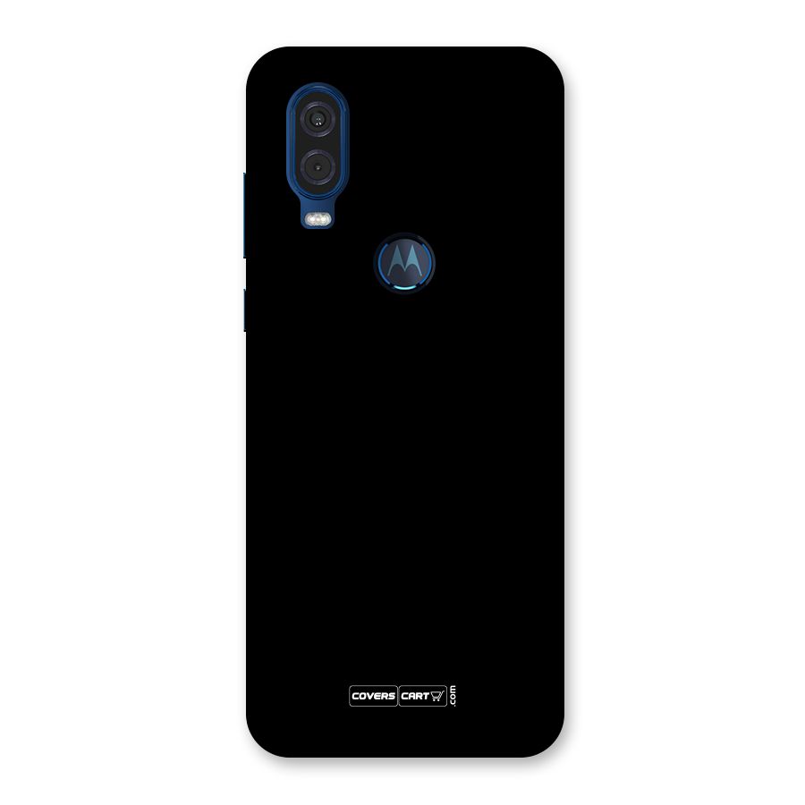 Simple Black Back Case for Motorola One Vision