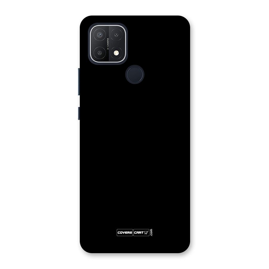 Simple Black Back Case for Oppo A15s