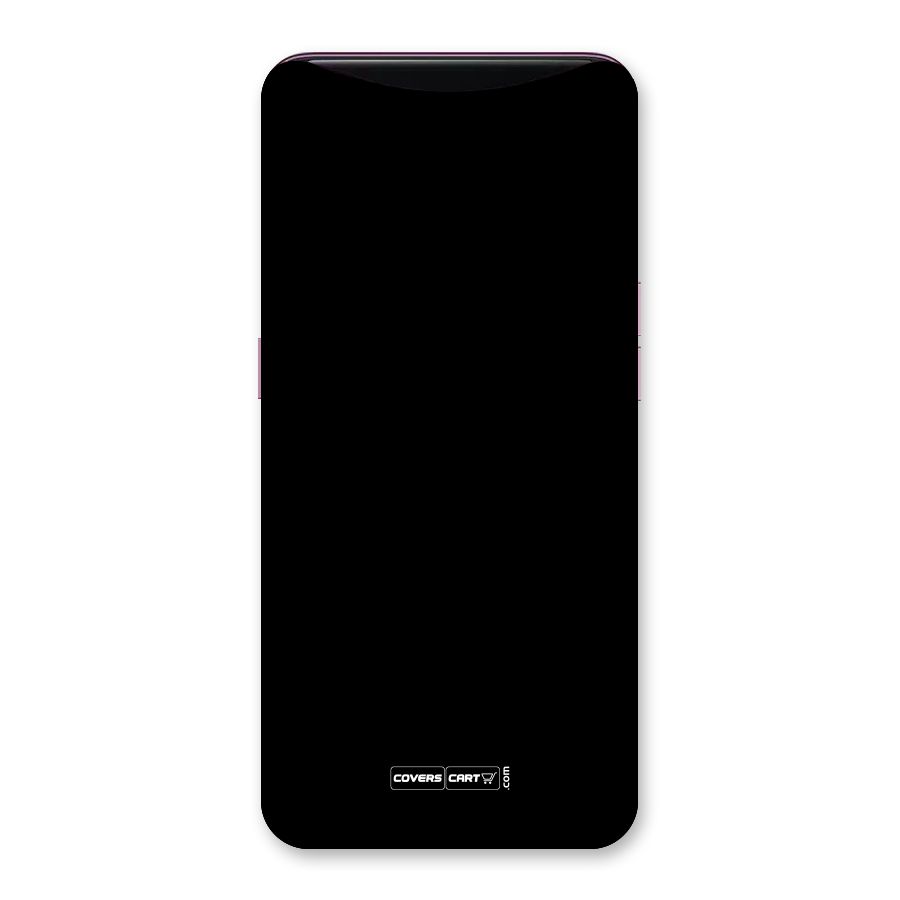 Simple Black Back Case for Oppo Find X