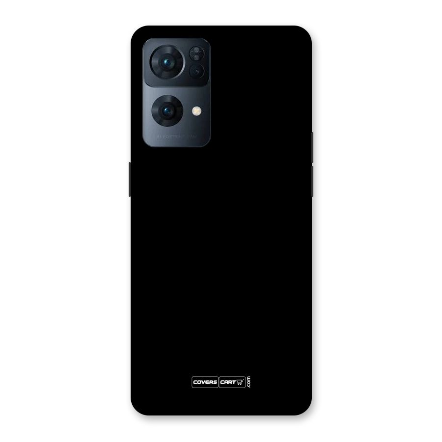 Simple Black Back Case for Oppo Reno7 Pro 5G