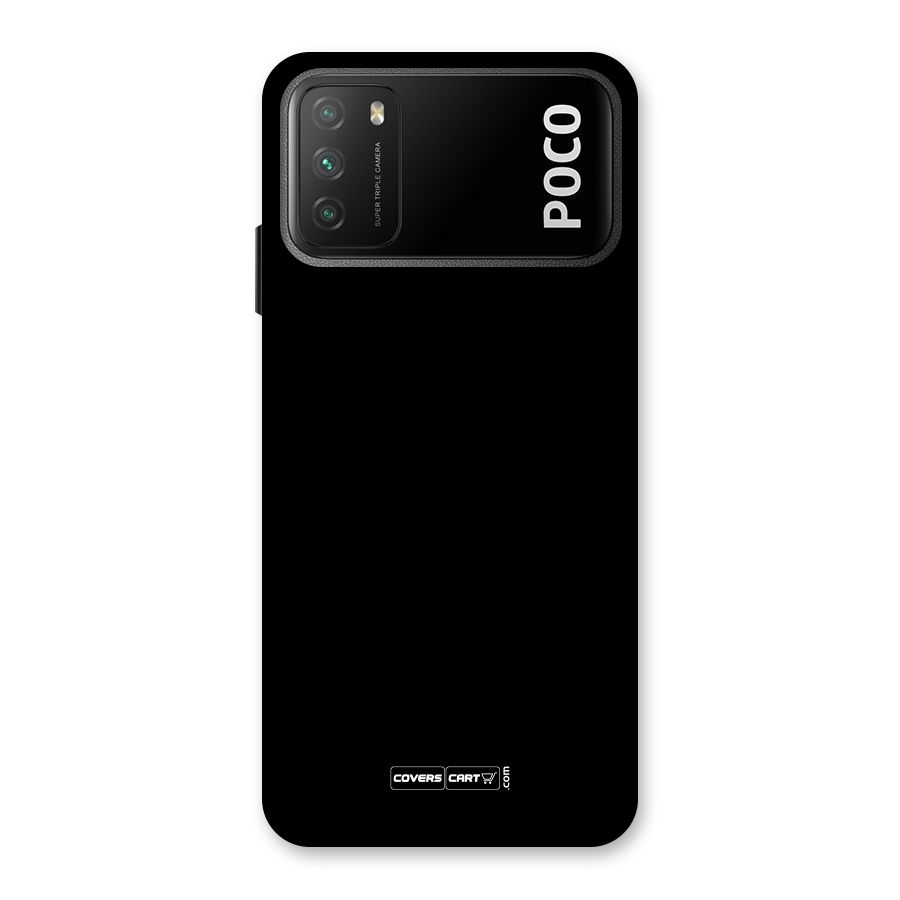 Simple Black Back Case for Poco M3