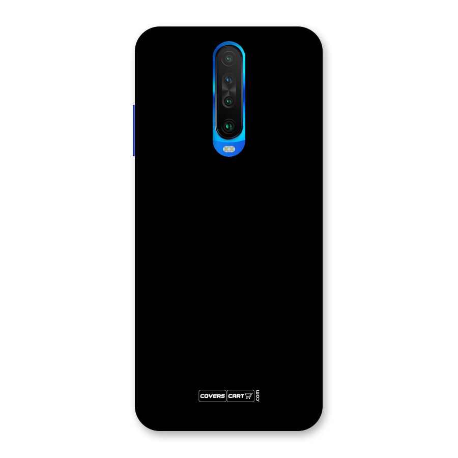 Simple Black Back Case for Poco X2