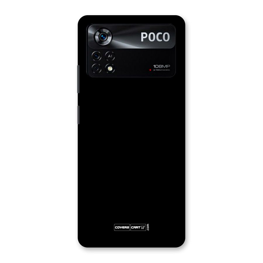 Simple Black Back Case for Poco X4 Pro 5G